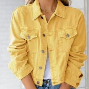 Frame Denim Yellow Jean Jacket